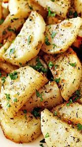 Italian Roasted Garlic Parmesan Potatoes Cinnamon Spice Everything Nice Recipe Recipes Food Dishes Potato Appetizers
