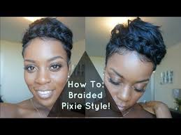 You can easily style a pixie bob hairstyle by just braiding one of your sides. Braided Pixie Style Short Hair Tutorial Short Hair Magic Youtube