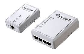 Actiontec 500 Mbps Powerline Ethernet Adapter And 4 Port Hub Kit Pwr514k01 Powerline Electronics Technology Wireless Networking