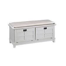 Black And White Storage Bench Home Styles Furniture Bermuda Brushed White 47 25 Inch Wide Upholstered Storage Bench 5543 26 With Images White Storage Bench Indoor Storage Bench Wood Storage Bench
