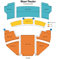 meyer theatre green bay tickets schedule seating chart