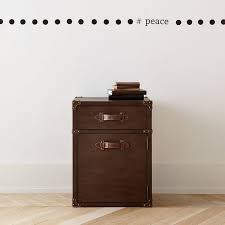 Check spelling or type a new query. Leather Handles Brown Vintage Bedside Table