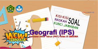 Jenis dan karakteristik bencana alam, siklus penanggulangan bencana hujan 4. Kisi Kisi Naskah Soal Dan Kunci Pat Geografi Kelas Xi Ips Sma Ma Kurikulum 2013
