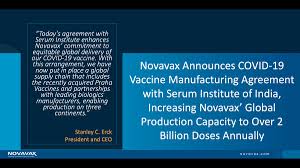 We did not find results for: Novavax On Twitter We Are Pleased To Announce An Expansion Of Our Agreement With Seruminstindia To Manufacture Antigen For Nvxcov2373 Our Covid 19 Vaccine Candidate Read Today S Announcement To Learn More Https T Co Qoymabhim9 Https T Co