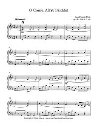 O Come All Ye Faithful Free Christmas Piano Sheet Music Christmas Piano Sheet Music Christmas Piano Sheet Music