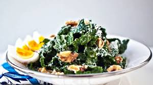 Kale Salad With Walnuts And Soft Boiled Eggs Recipe In 2020 Kale Salad Recipes Soft Boiled Eggs Recipe Yummy Salad Recipes