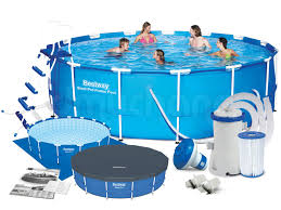 Basen Ogrodowy Stelazowy 457 X 122 Cm 7w1a Bestway 56100 56438 Bestway Gym Steel