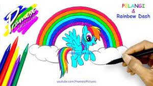 Applejack my little pony rainbow dash pinkie pie pony kecilku putih anak png pngegg. Rainbow Dash Pelangi Menggambar Dan Mewarnai Gambar My Little Pony Youtube