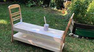 Bank tisch kombination feinste sitzbank kinder garten lax gartenbank von tisch bank kombination bauanleitung photo. Gartenbank Aus Alten Stuhlen Selber Machen Anleitung Fur Eine Gartenbank Schritt Fur Schritt Bayern 1 Radio Br De