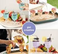 Aazon.co | Fun Express Bulk Clear Plastic Patterned Wine Glasses, 48