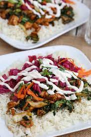 These grilled teriyaki chicken bowls are made with a homemade teriyaki sauce. Chicken Teriyaki Dragon Bowl