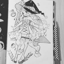 From adults to children, these mischievous witches are some of the bestーand powerfulーin anime! 1 Inktober Seasonal Witch Spring Finally The Inktober Started This Year I Will Give My Best I Decided To Us Cute Art Disney Art Drawings Anime Drawings