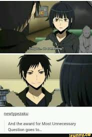 The Entire Plot Of Durarara Right Here Durarara Anime Funny Anime Shows