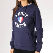 Teddy smith a vu le jour en 1989. Teddy Smith Sweat Capuche Femme Sofrench Bleu Marine Laboutiqueofficielle Com