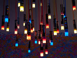 A Posca Chandelier Anew Feature For The Showroom Window Project In Melbourne 40 Illuminated Poscas Used See More Photos And Read About It Here Http Ambie