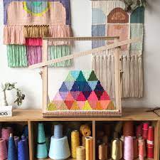 Maryanne Moodie Weaving Fabric Wall Hanging Weaving Projects