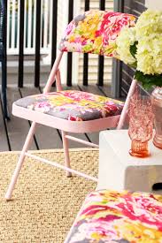 We have everything you are looking for! How To Paint And Reupholster An Upcycled Folding Chair Martha Stewart