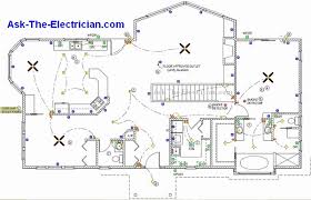 The other two new circuits (green and red lines) will be 14/2 wire using 15amp afci breakers. Basic Home Wiring Plans And Wiring Diagrams