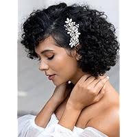 Amazon.com : SWEETV Bride Silver Wedding Hair Comb Crystal Rhinestone  Bridal Clip Sparkly Gem Hair Accessories for Women and Girls : Beauty &  Personal Care