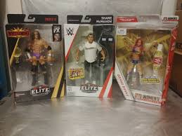 Wwe Elite Mattel Lot New Triple H Wrestlemania 19 Edition Sasha Banks Walgreens Edition Elite 61 Shane Mcmahon Wwe Elite Wrestlemania Wwe
