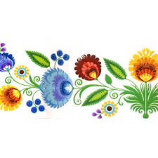 Shop wallpaper borders for sale at the fabric co. Polish Art Center Wycinanki Self Adhesive Stick Wallpaper Border