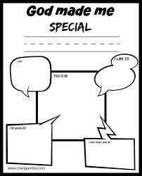 God Made Me Special Printables For Young Children Bible Lessons For Kids God Made Me Childrens Church Lessons