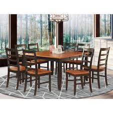 Shipping for this french dining chairs. Dining Room Set Square Dining Table With Leaf And 8 Dining Chairs Finish Black Cherry Number Of Items 9 Shape Square Style Wood Seat Walmart Com Walmart Com