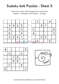Web kendoku, your location for free kendoku and kenken puzzles online. Sudoku 6x6 Puzzle 5