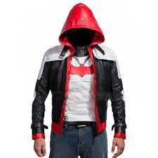 Batman Arkham Knight Game Red Hood Jacket Games Costume Jacket Celebrity Jackets Distressed Leather Jacket Red Hood Costume