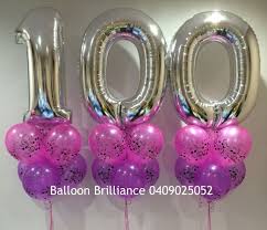 Balloon Centerpieces 80th Birthday Party Ideas For Grandma 100th Birthday 100 Birthdayballoons 100thbirthday Numberballoons Musicalprintballoo 100th Birthday Party Decorations 100th Birthday Party 100th Birthday