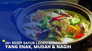 Sayur bayam or sayur bening is an indonesian vegetable soup prepared from vegetables, primarily spinach, in clear soup flavoured with temu kunci.it is commonly prepared as. 20 Resep Sayur Lodeh Rumahan Yang Enak Mudah Nagih