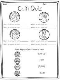 Only true fans will be able to answer all 50 halloween trivia questions correctly. Coin Quiz Assessment Match And Identify Quarter Dime Nickel Penny