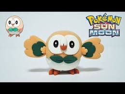 Making Rowlet Starter Pokemon Of Alola In Clay Youtube Clay Polymer Clay Tutorial Pokemon