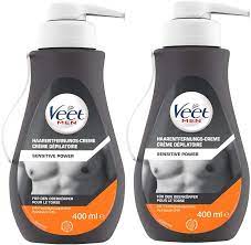 It is a painless solution for men as compared to waxing. Veet For Men Sensitive Power Hair Removal Cream In Practical Dispenser With Spatula Quick Effective Hair Removal For Men In Just 5 10 Minutes Pack Of 2 2 X 400