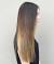 Black To Dark Brown Ombre Straight Hair
