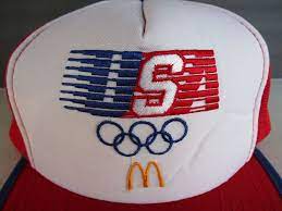 Team Usa Olympics Mcdonalds Vtg 1984 Snapback Hat Original Mesh Trucker Cap Mcdonalds Trucker Mesh Trucker Cap Mens Trucker Hat Hats
