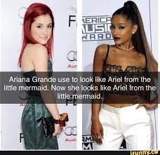 Ariana Grande Use To Look Like Ariel From The Little Mermaid Now She Looks Like Ariel From The Little Mermaid Ariana Ariana Grande The Little Mermaid