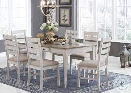 Büromaterial, schreibwaren, lehrmittel und mehr. Skempton White And Light Brown Dining Room Set In 2021 Brown Dining Room Dining Room Table Dining Room Sets