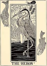 The Heron 1899 Fables Of La Fontaine Percy J Billinghurst Heron Art Heron Tattoo Heron Illustration