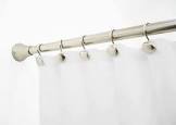 Assorted curtain rods, shower curtain rods, shower handles 