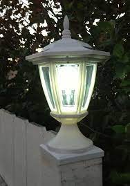 Solar Deck Post Cap Lights With Carriage Lanterns Wood Vinyl Posts Deck Post Caps Fence Post Caps Deck Post