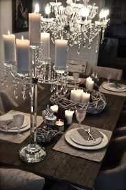 Silver Table Scape Luxury Dining Room Luxury Dining Table Settings