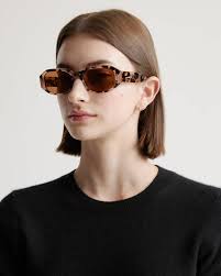Cora Polarized Acetate Sunglasses in Tan Tortoise with Brown Lens