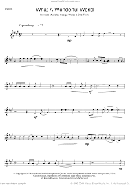 Free christmas trumpet sheet music. Armstrong What A Wonderful World Sheet Music For Trumpet Solo Sheet Music Trumpet Sheet Music Jazz Sheet Music