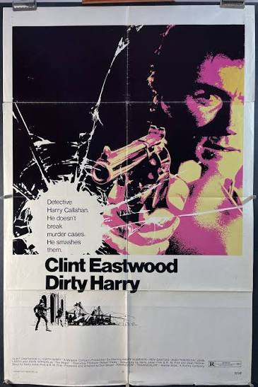 DIRTY HARRY, Original Vintage Clint Eastwood Dirty Harry Movie Poster -  Original Vintage Movie Posters