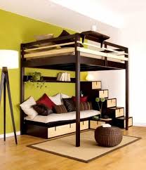 Loft bed kids white loft bed with ladders and fabric curtains. Pin On Bunk Beds For Small Room