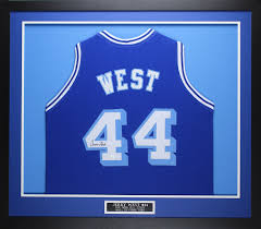 Browse los angeles lakers jerseys, shirts and lakers clothing. Jerry West Autographed Framed Blue Throwback Lakers Jersey