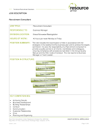 If you have the required skills and qualifications and consider yourself a fit match for this job role, then please do apply. Recruitment Consultant Job Description Templates At Allbusinesstemplates Com