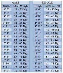 Height Weight Chart