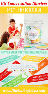 It will be a fun dinner game to play and start a great conversation. Table Topics Conversation Starters For Families